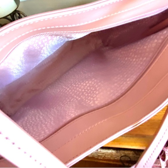 Kate Spade Karla Pink leather Tote Bag with glitter bow hang tag NWOT - Picture 6 of 11